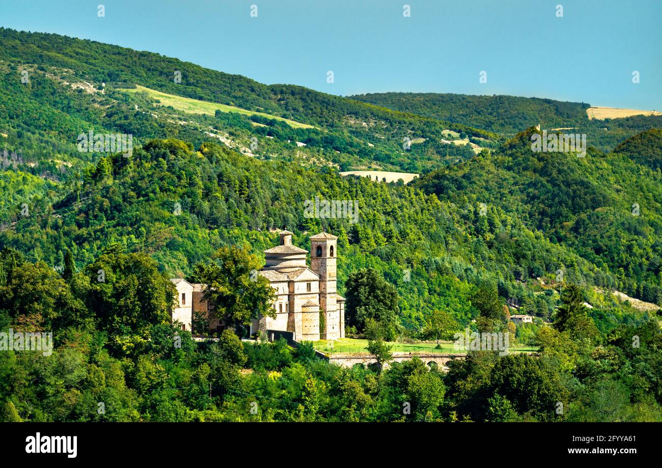 San Bernardino chiesa in Urbino, Italia Foto Stock