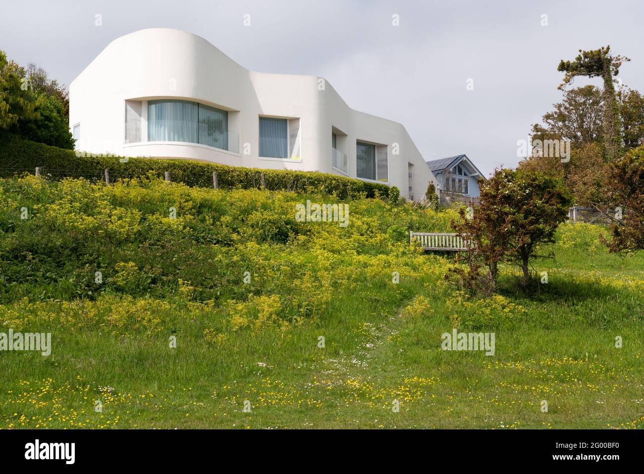 White House, St Margarets Bay, dover, Kent, inghilterra Foto Stock