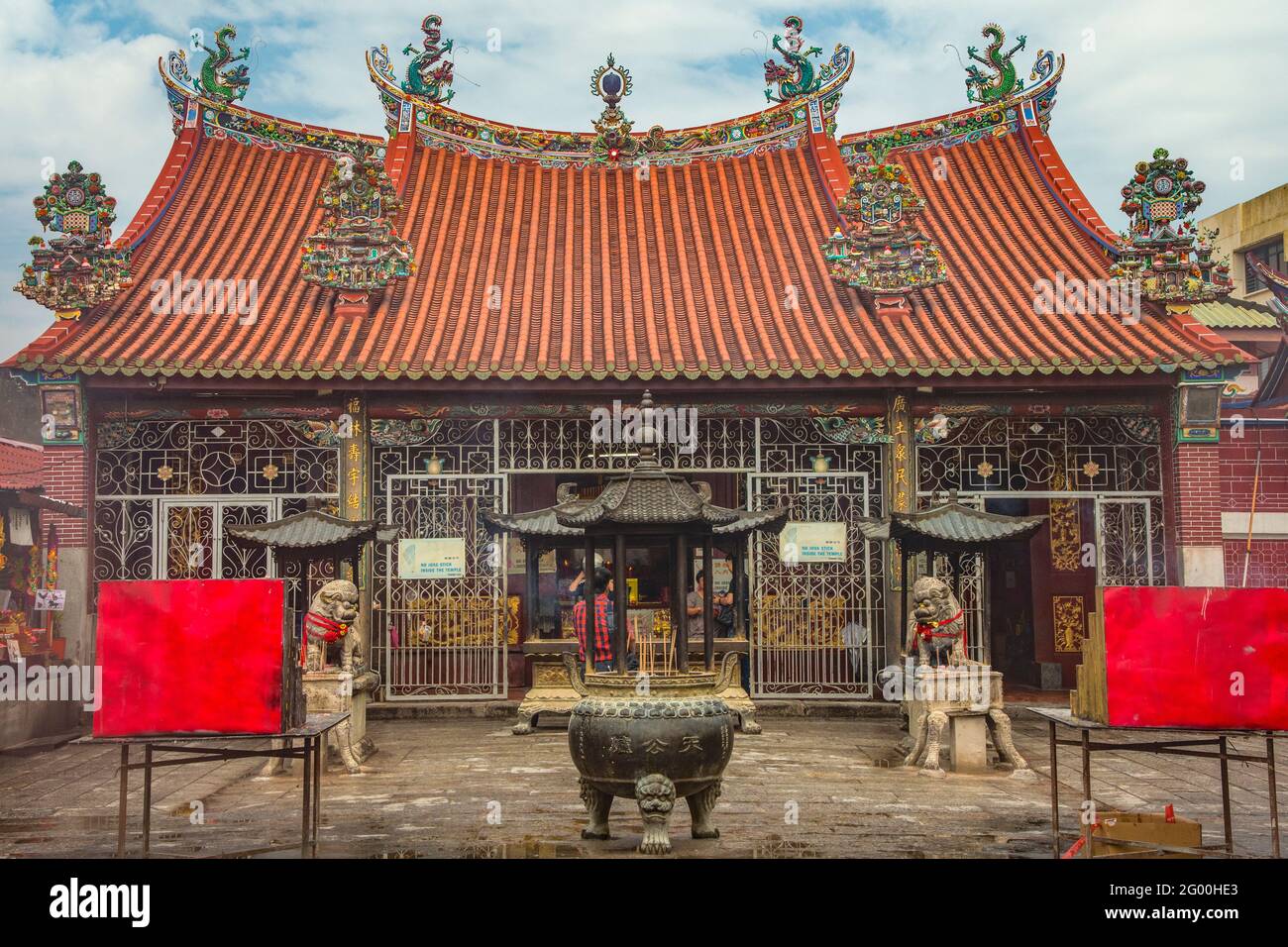 Il Tempio della Dea della Misericordia, Georgetown, Penang, Malaysia Foto Stock