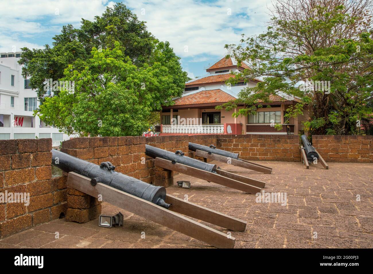 Forte portoghese e olandese, Malacca, Malesia Foto Stock