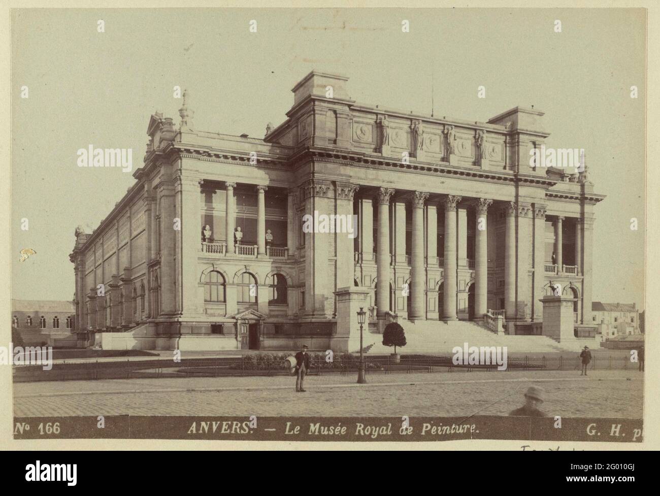 Esterno del Museo reale delle Belle Arti di Anversa; Anvers. - le Musée Royal de Peinture. Parte di album fotografico con registrazioni di siti in Belgio, Germania e Norvegia. Foto Stock