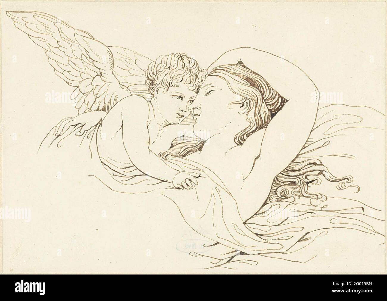 Venere con cupido. Foto Stock