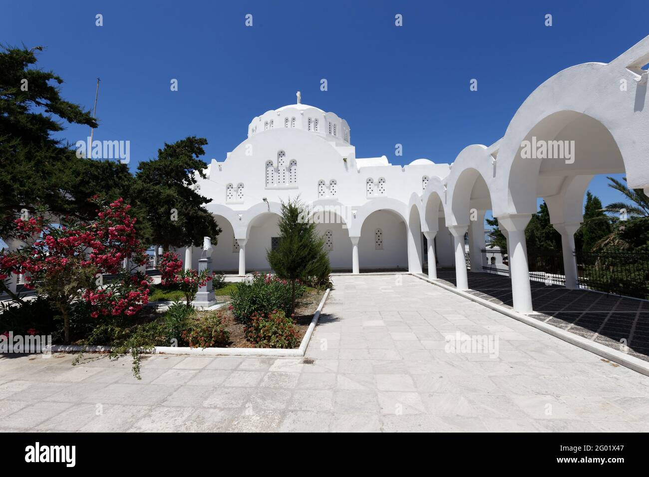 Cattedrale Metropolitana Ortodossa di Candlemas - Ipapantis Thira - Santorini - Grecia Foto Stock