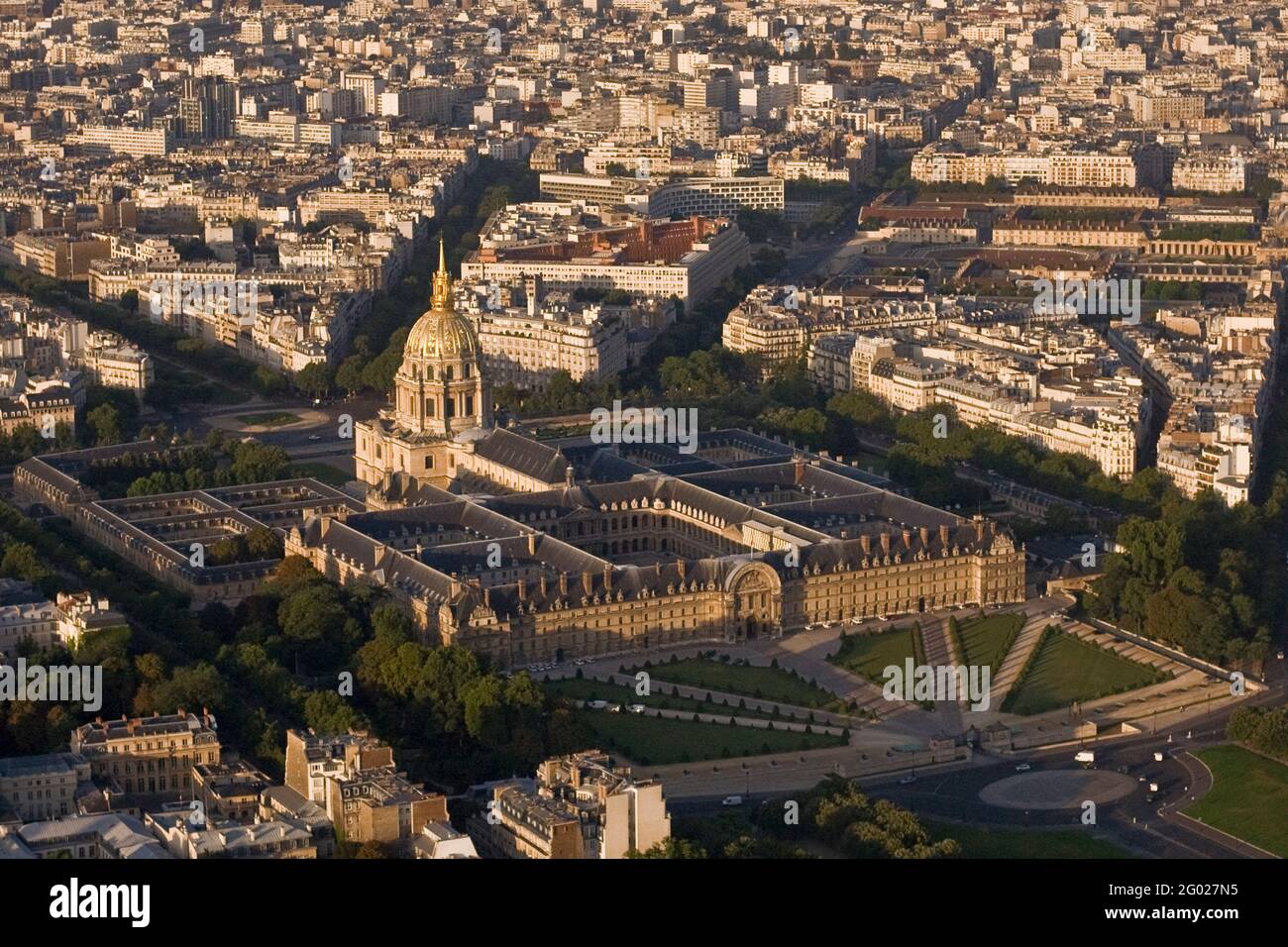 FRANCIA. PARIGI (75) VEDUTA AEREA DELL'HOTEL DES INVALIDES. Foto Stock