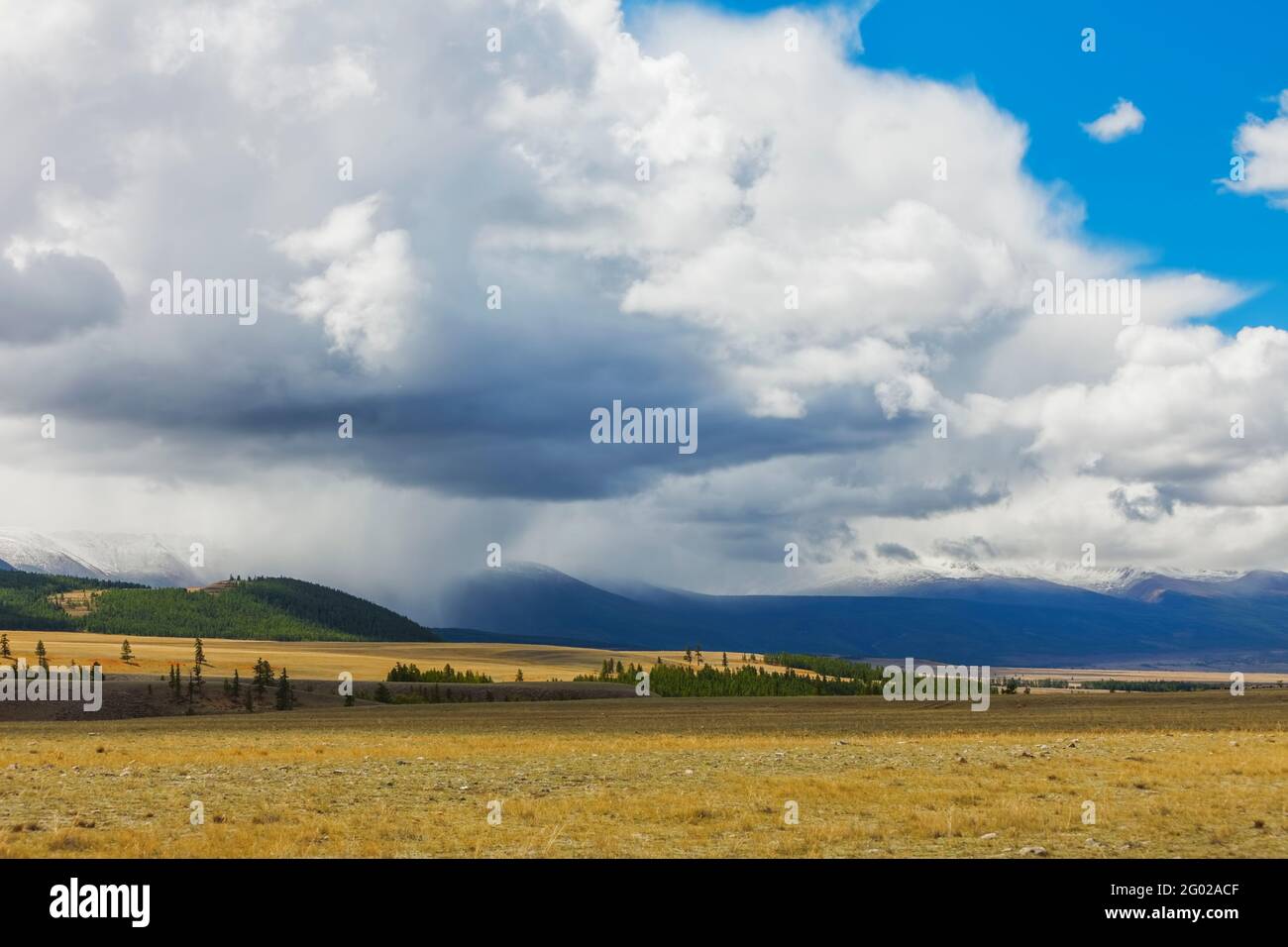 Montagne Altai. Splendido paesaggio montano. Russia Siberia Foto Stock