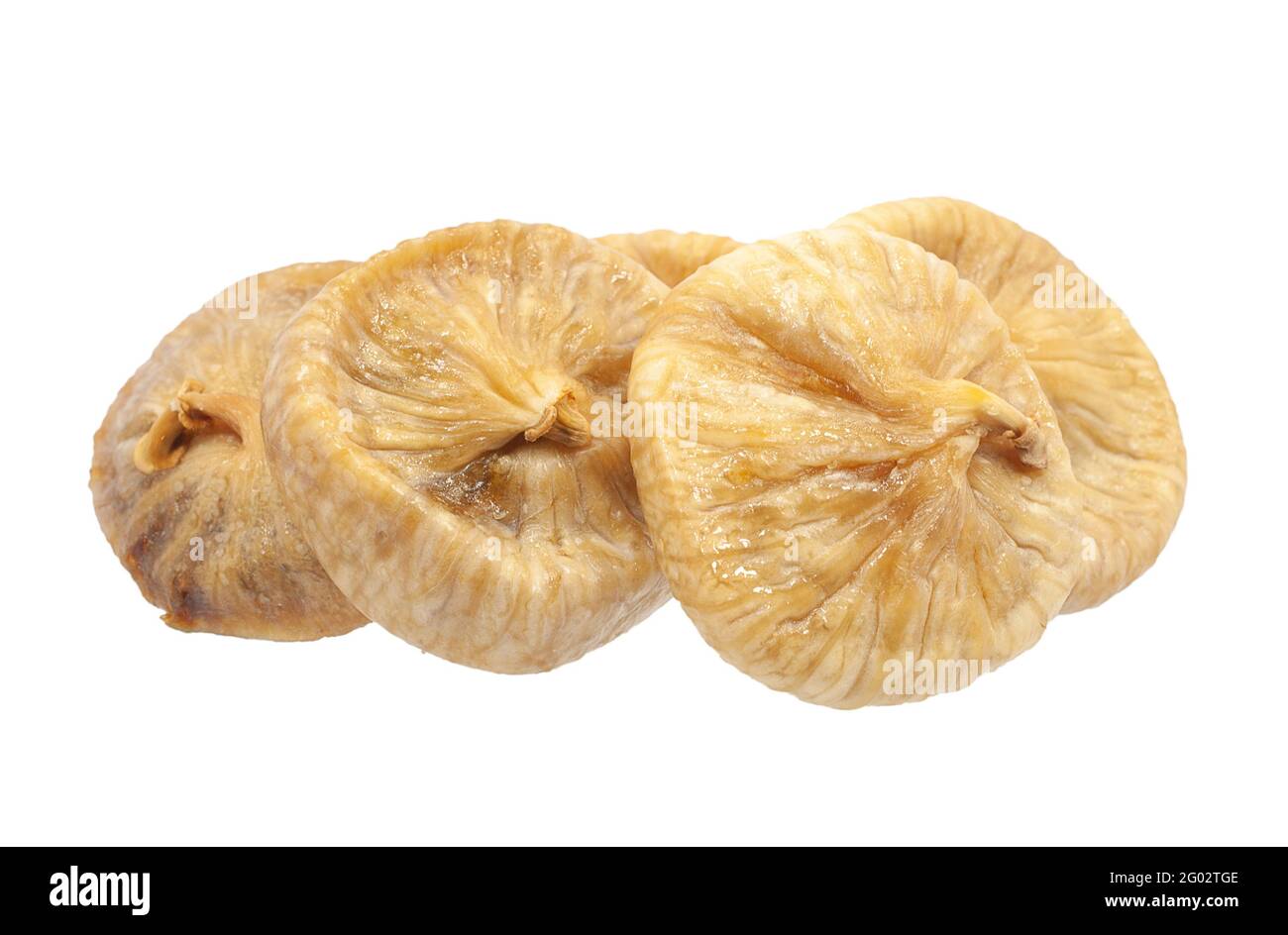 La figura secca frutta isolato su sfondo bianco Foto Stock