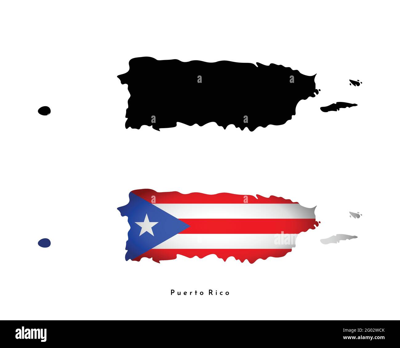 Illustrazione della mappa di Porto Rico | Vettore Premium
