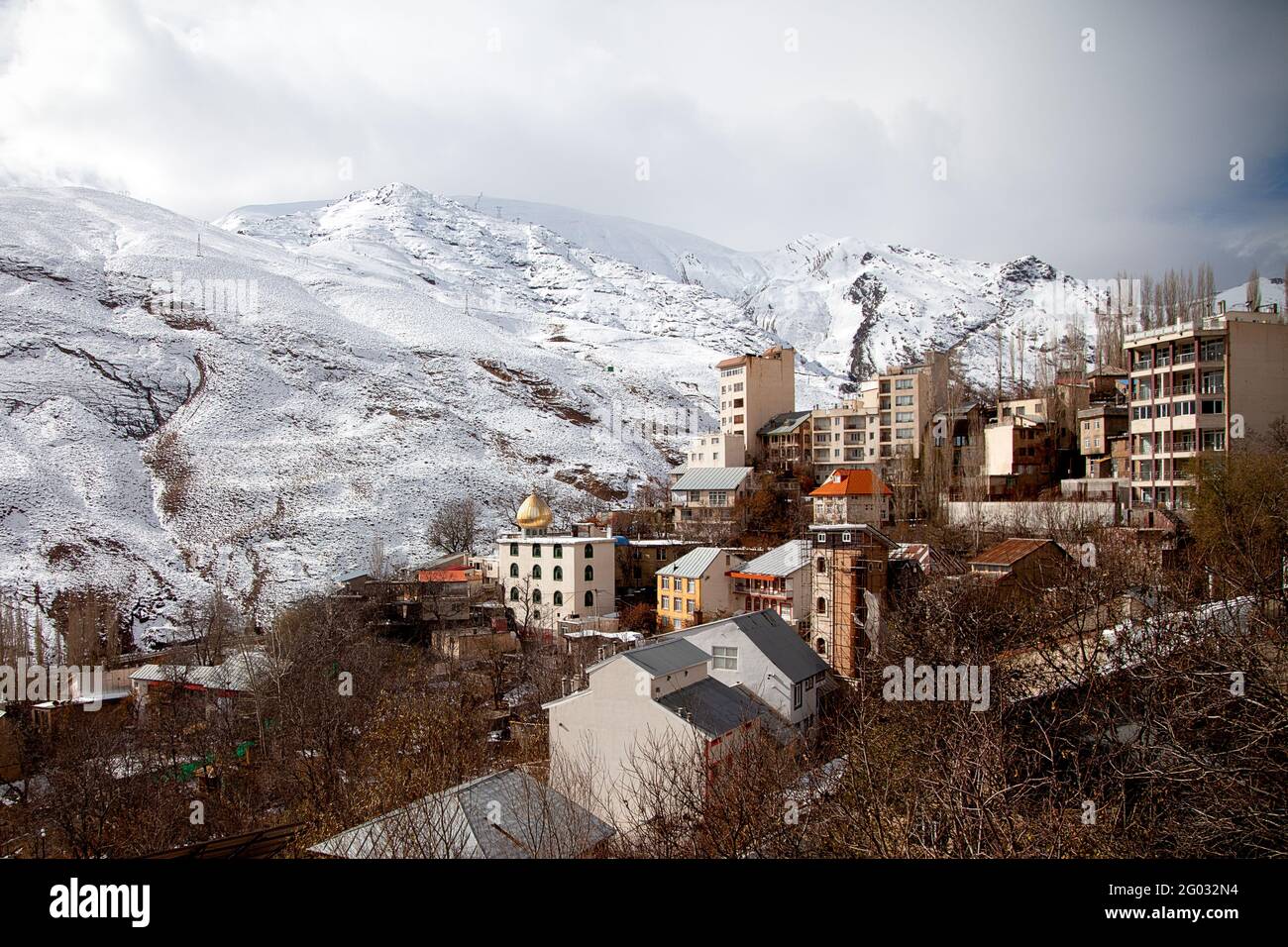 Aussicht auf dem darbendsar im Iran Foto Stock