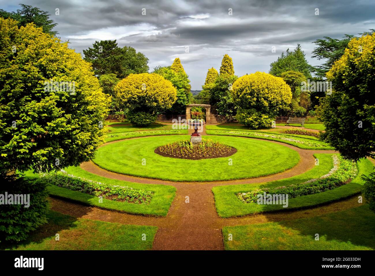 Regno Unito, South Yorkshire, Barnsley, Stainborough Park, Victorian Flower Garden Foto Stock