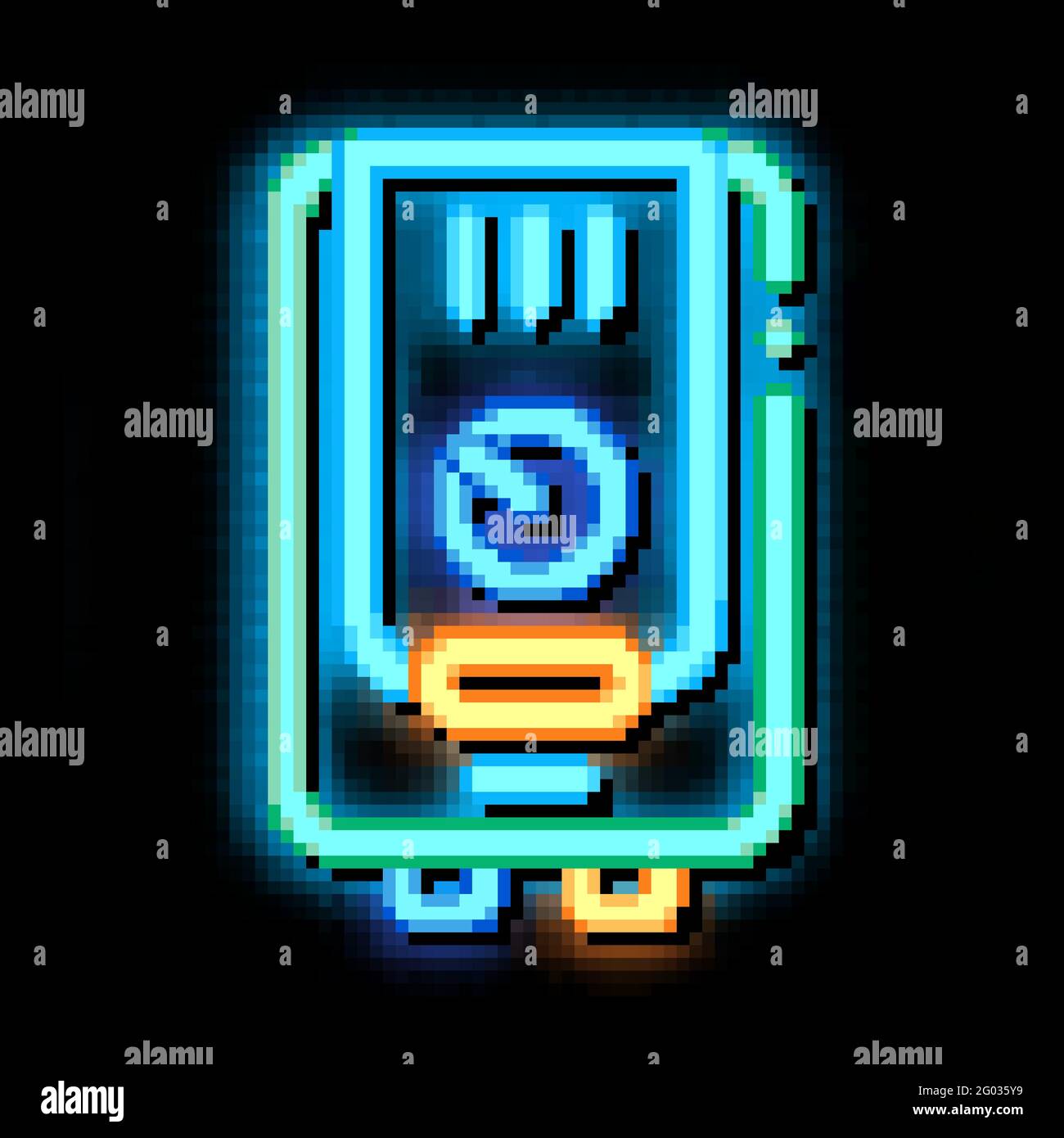 Impianto di riscaldamento caldaia Gaz - illustrazione dell'icona del  bagliore al neon Immagine e Vettoriale - Alamy