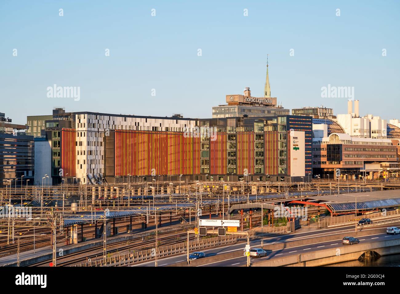 Nordic Light Hotel presso la stazione centrale di Stoccolma Foto Stock