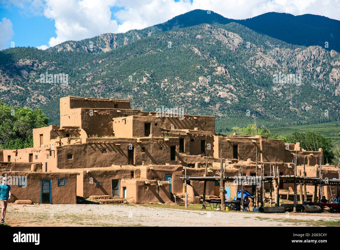 Taos Puéblo, Taos, nuovo Messico Foto Stock