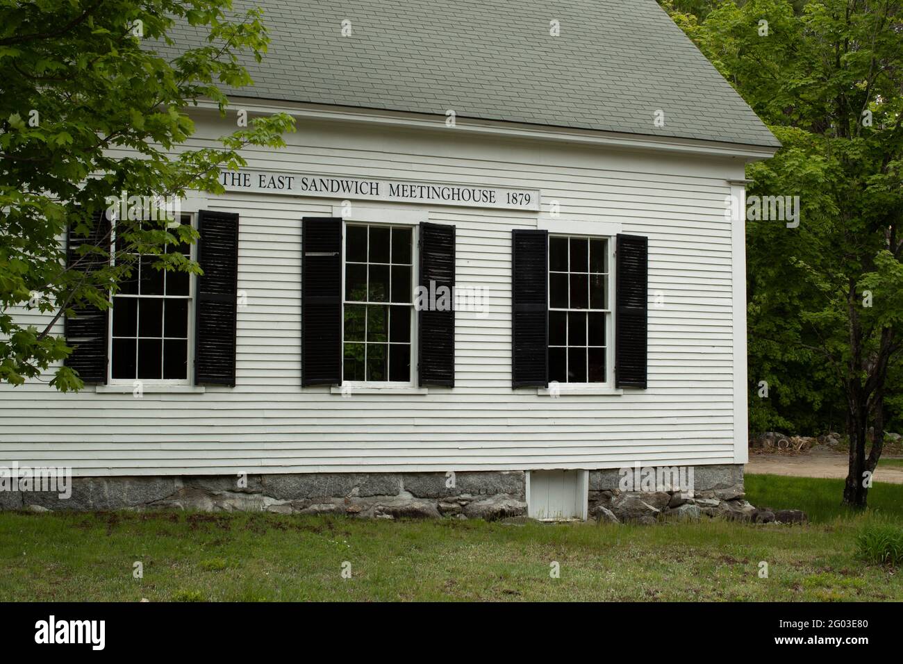 Situato nella regione dei laghi del New Hampshire, il Sandwich si trova proprio in prossimità del lago Winnipesaukee. Il centro di Porto è appena a sud di qui, alla punta del Foto Stock