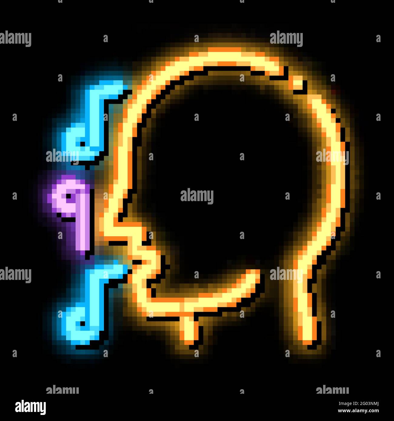 Silhouette uomo canzone Canto considerando vettore di concerto Illustrazione Vettoriale