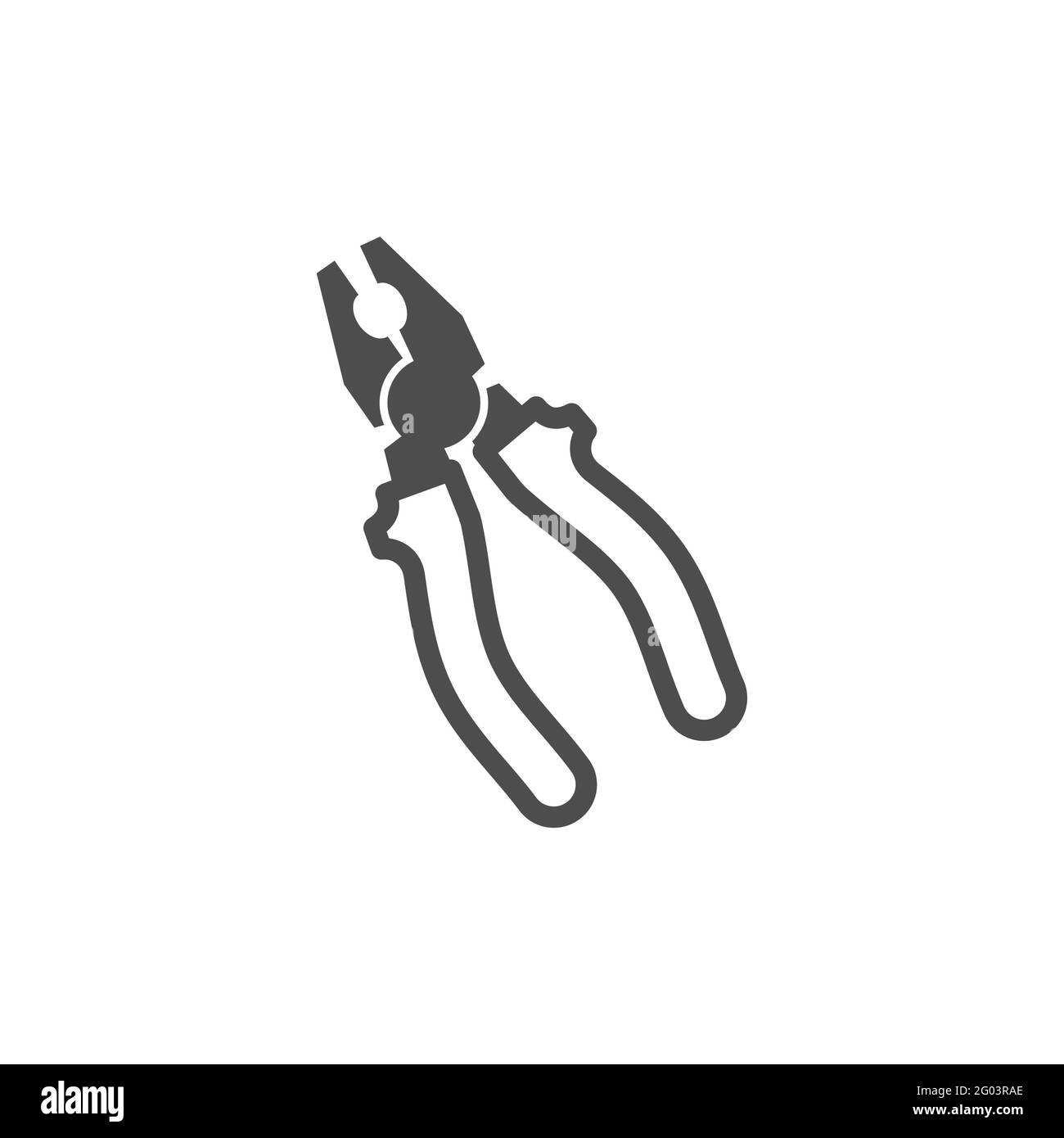 Icona pinze, costruzione vettoriale e strumento di riparazione Illustrazione Vettoriale