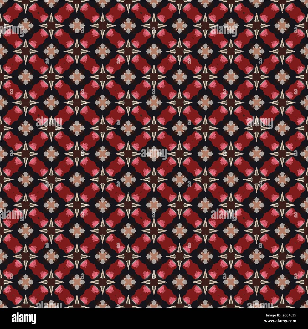 Texture con motivo colore. Disegno grafico ornamentale colorato. Ornamenti a mosaico. Modello di ripetizione. Illustrazione vettoriale. Illustrazione Vettoriale