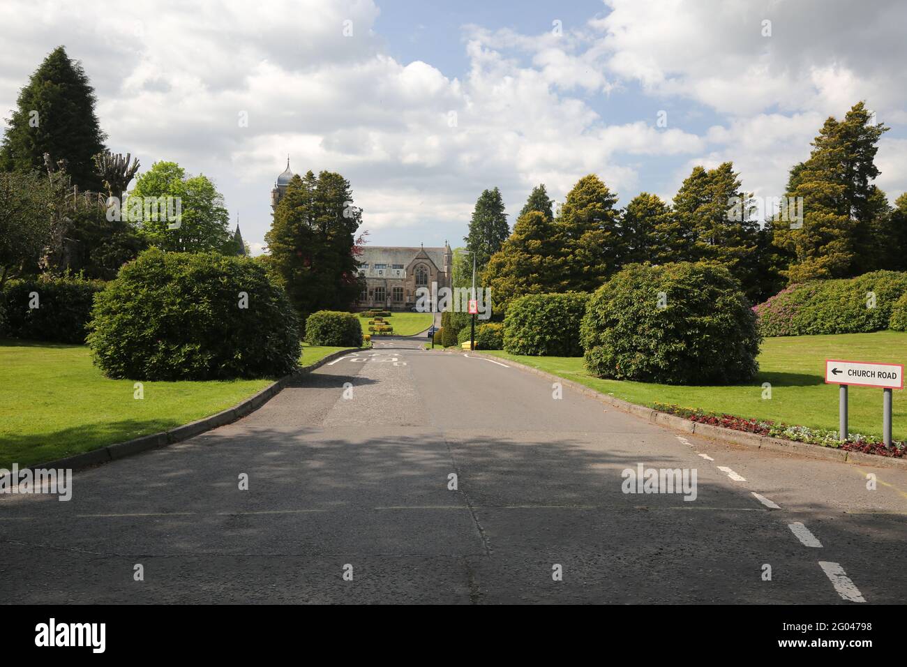 Quarrier's Village, Kilmacolm, Inverclyde, Renfrewshire, Scozia, Regno Unito Foto Stock