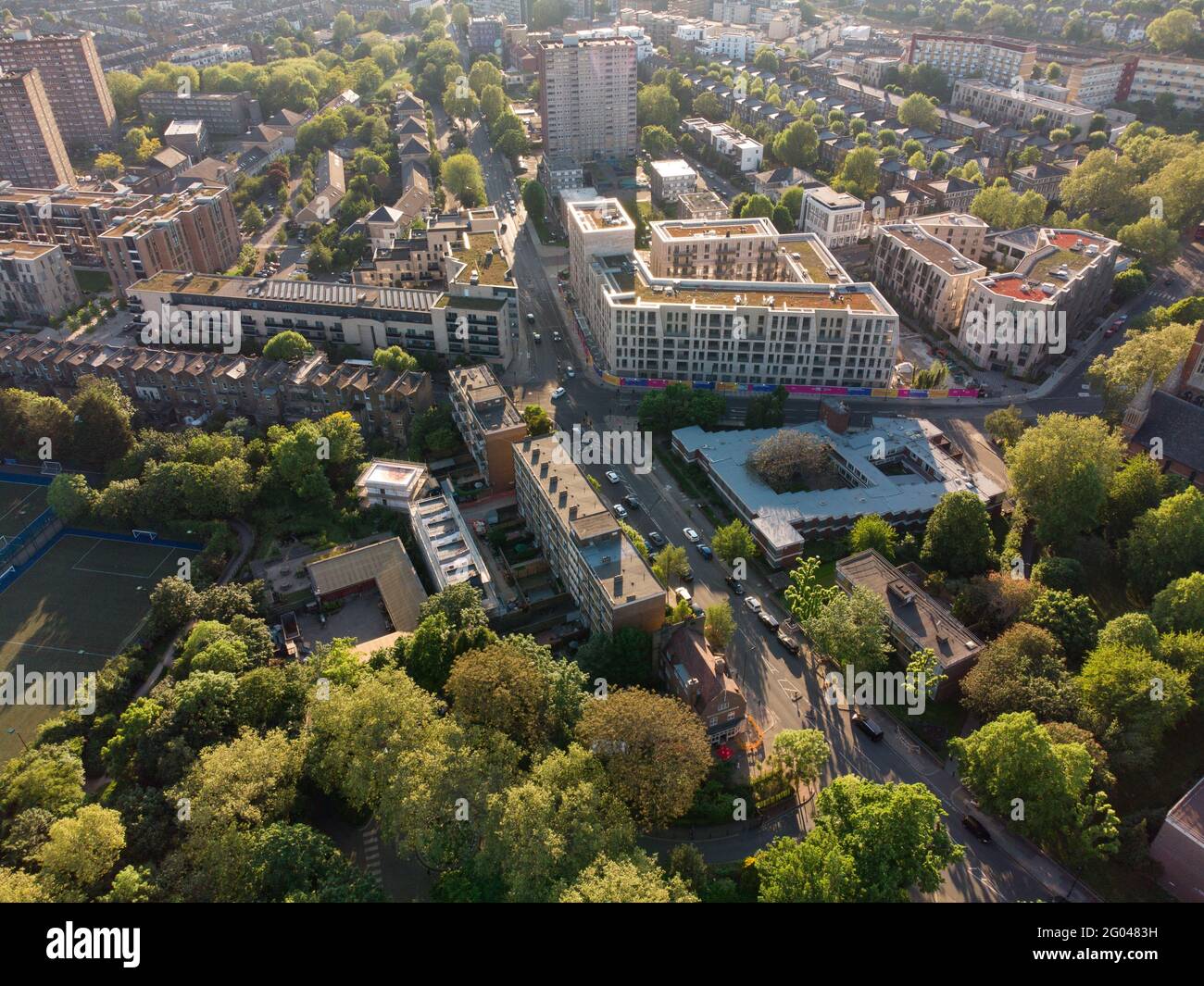 Brent council South Kilburn Regeneration - Gloucester e Durham, Londra, inghilterra Foto Stock