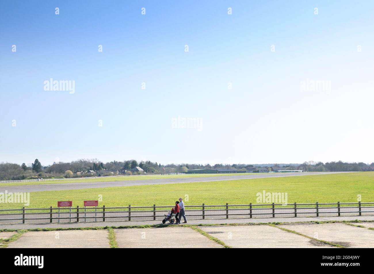 Kenley Aerodrome o RAF Kenley è detto essere 'il più completo campo da combattimento associato con la battaglia di Gran Bretagna per essere sopravvissuto'. Foto Stock