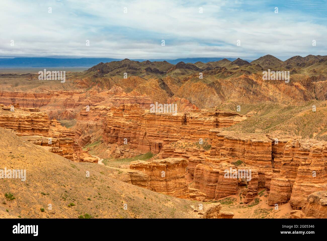 Charyn Canyon, Kazakistan Foto Stock