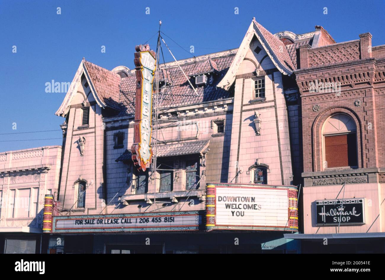 1980 America - Liberty Theatre, Walla Walla, Washington 1987 Foto Stock