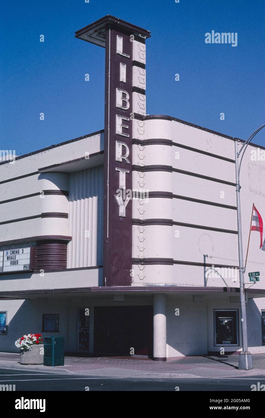 1980 America - Liberty Theatre, Ellensburg, Washington 1987 Foto Stock