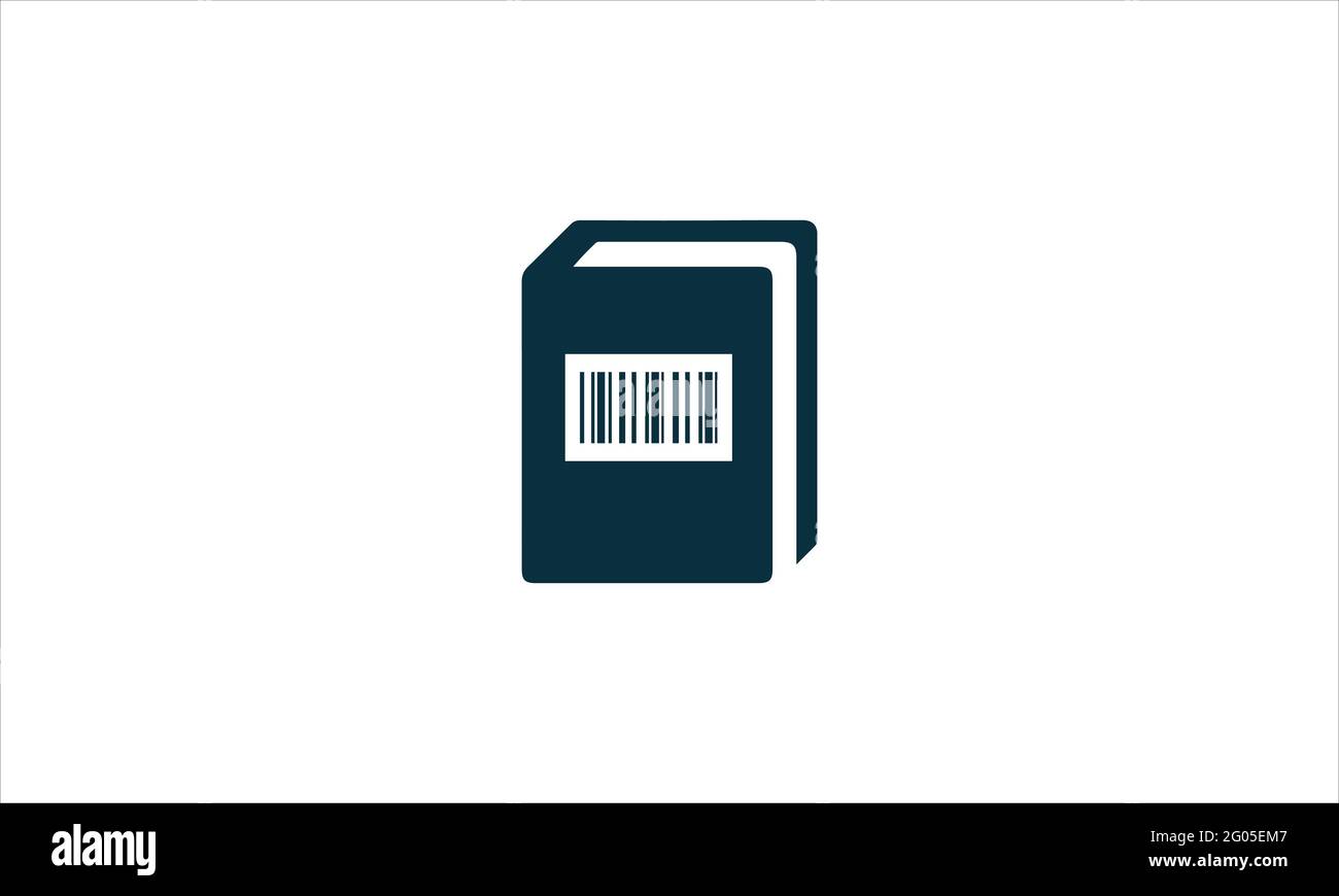 Immagine vettoriale dell'elemento di progettazione del logo dell'icona del documento del codice a barre Illustrazione Vettoriale