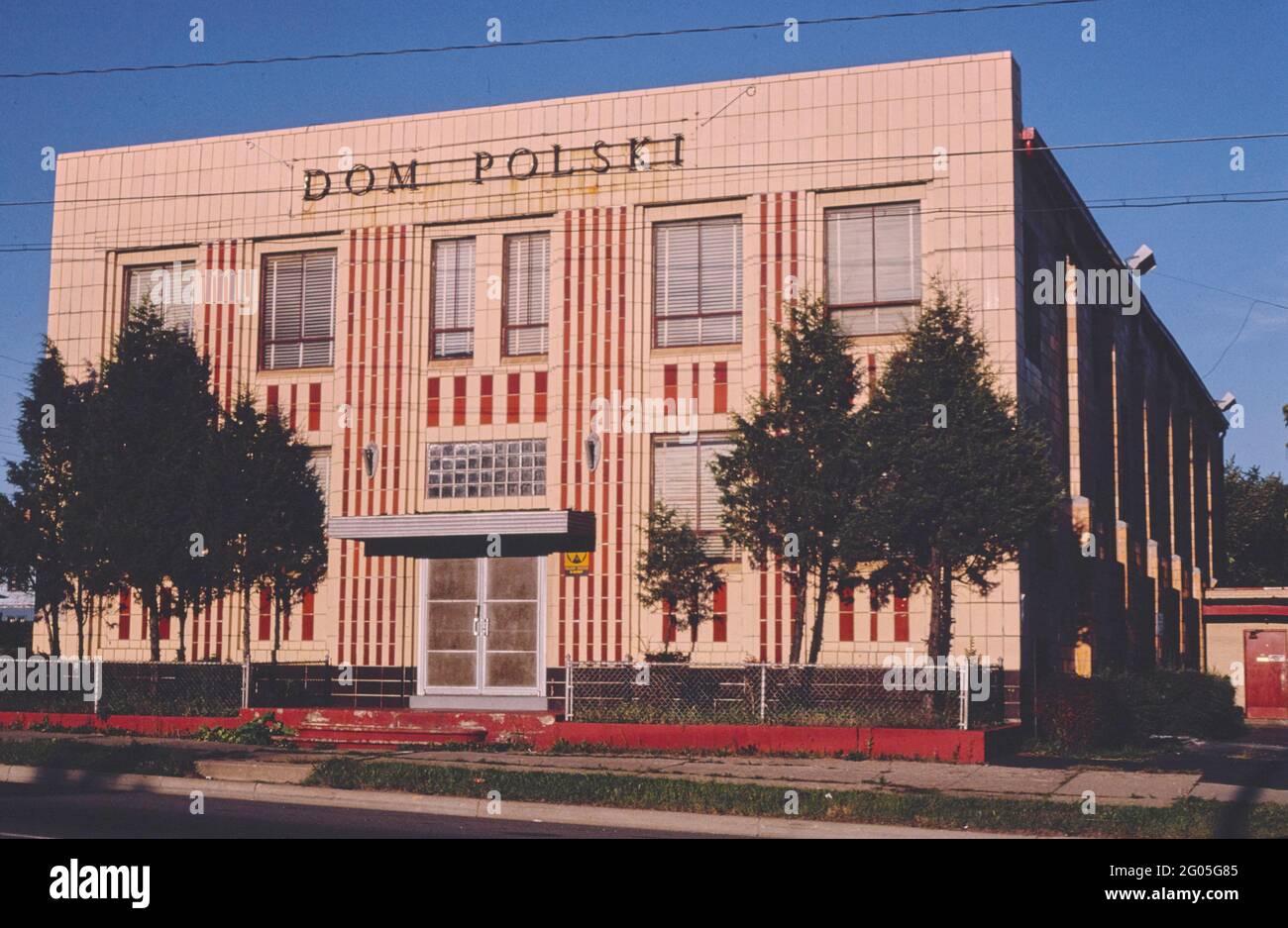 1980 Stati Uniti - Dom Polski, Saginaw Street, Flint, Michigan 1980 Foto Stock