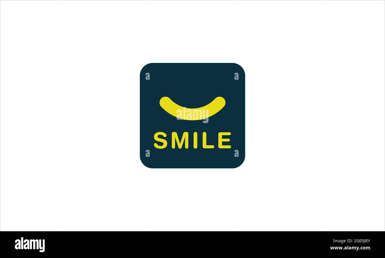 Icona Smiley Emoji Logo disegno vettoriale Illustrazione Vettoriale