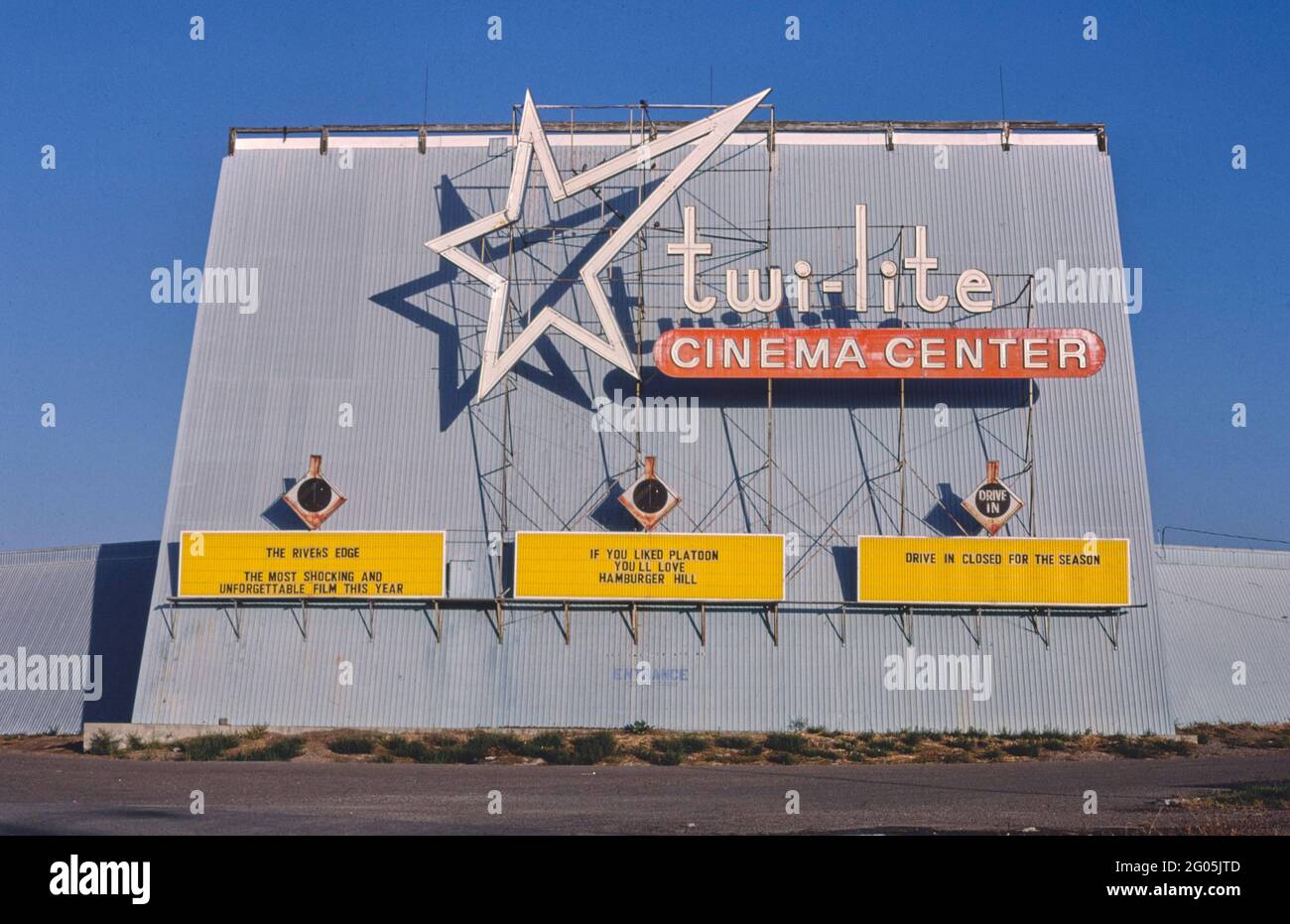 1980 America - Twin-Lite Cinema Center, Great Falls, Montana 1987 Foto Stock