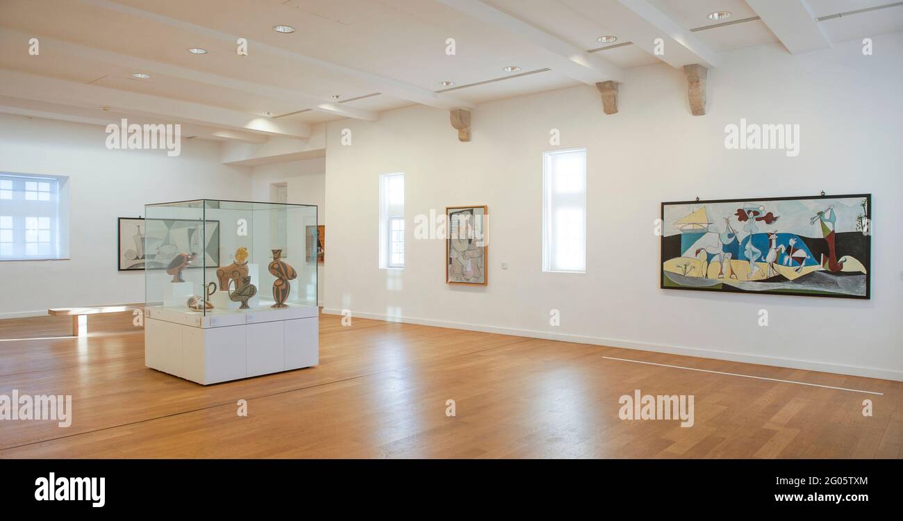 All'interno del museo Picasso di Antibes, Francia Foto Stock