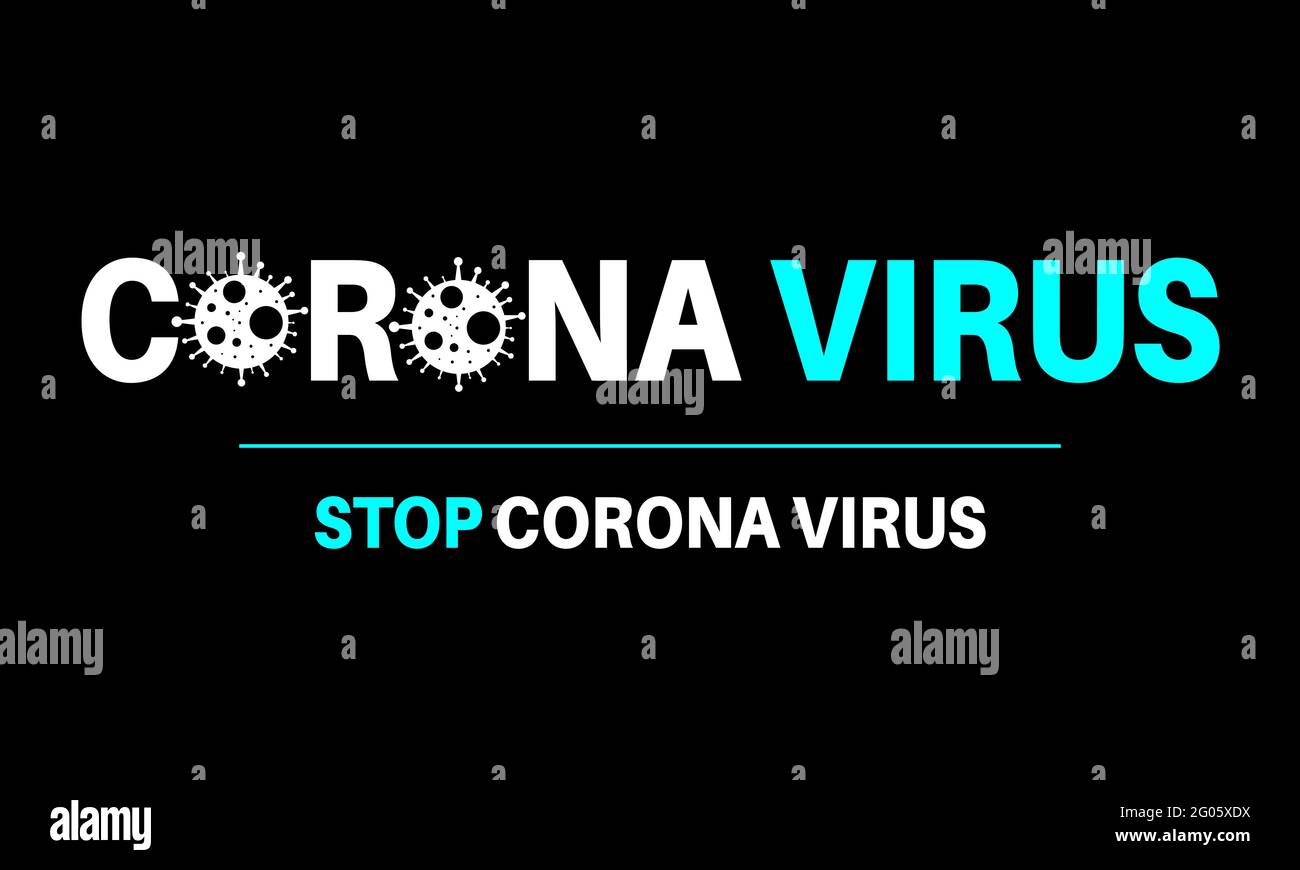 Disegno del vettore del virus della corona di Covid-19. Illustrazione Vettoriale