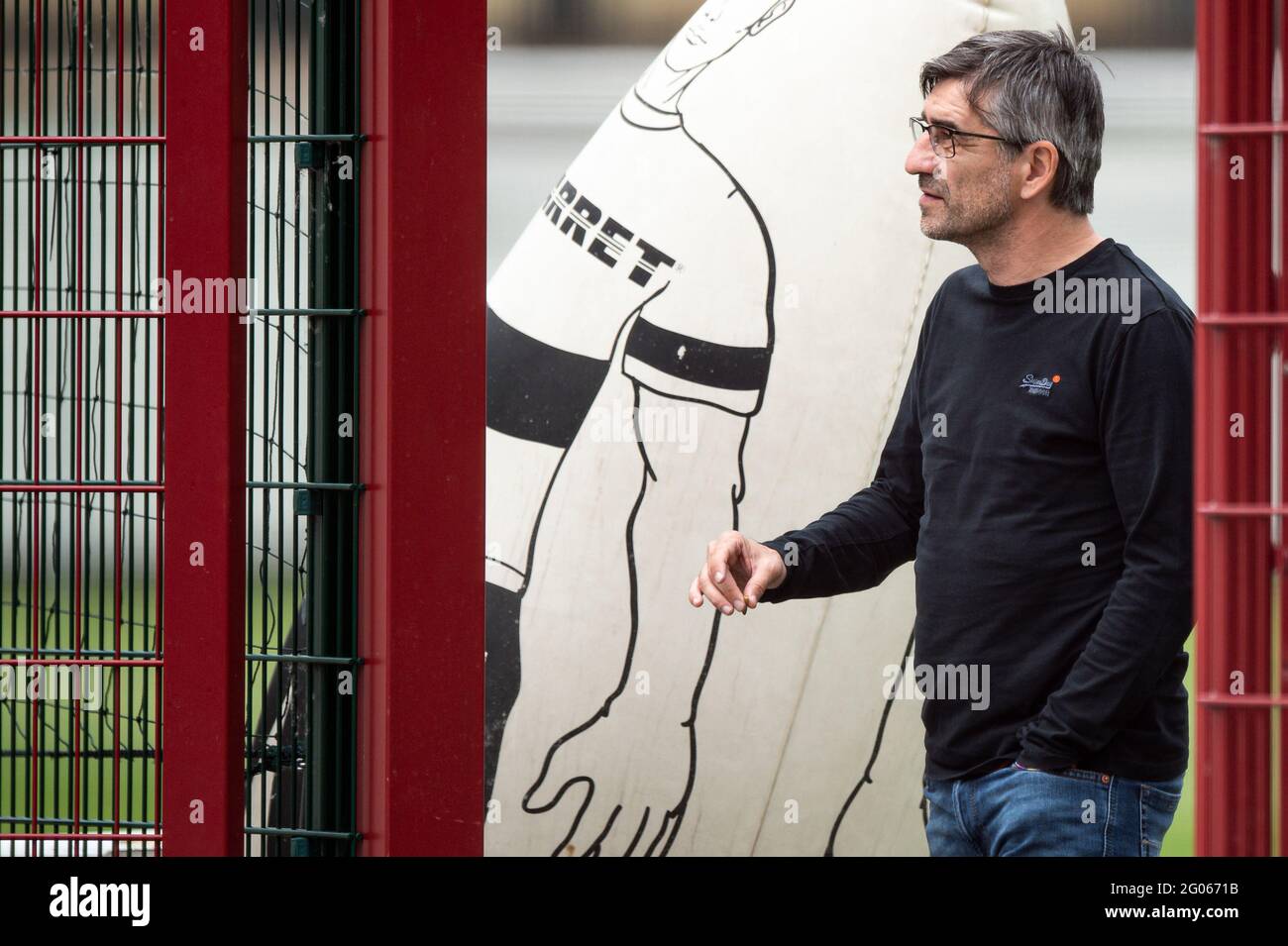 Torino, Italia. 01 giugno 2021. Ivan Juric è visto durante una visita allo stadio Filadelfia. Ivan Juric è appena nominato allenatore del Torino FC. Credit: Nicolò campo/Alamy Live News Foto Stock