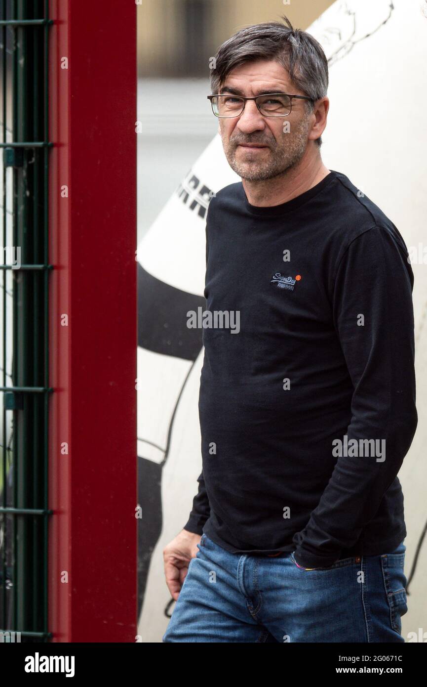 Torino, Italia. 01 giugno 2021. Ivan Juric è visto durante una visita allo stadio Filadelfia. Ivan Juric è appena nominato allenatore del Torino FC. Credit: Nicolò campo/Alamy Live News Foto Stock