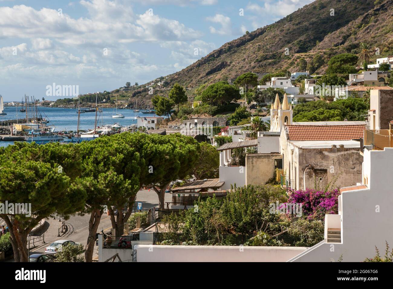 Santa Marina, Isola di Salina, Isole Eolie, Sicilia, Italia, Europa Foto Stock