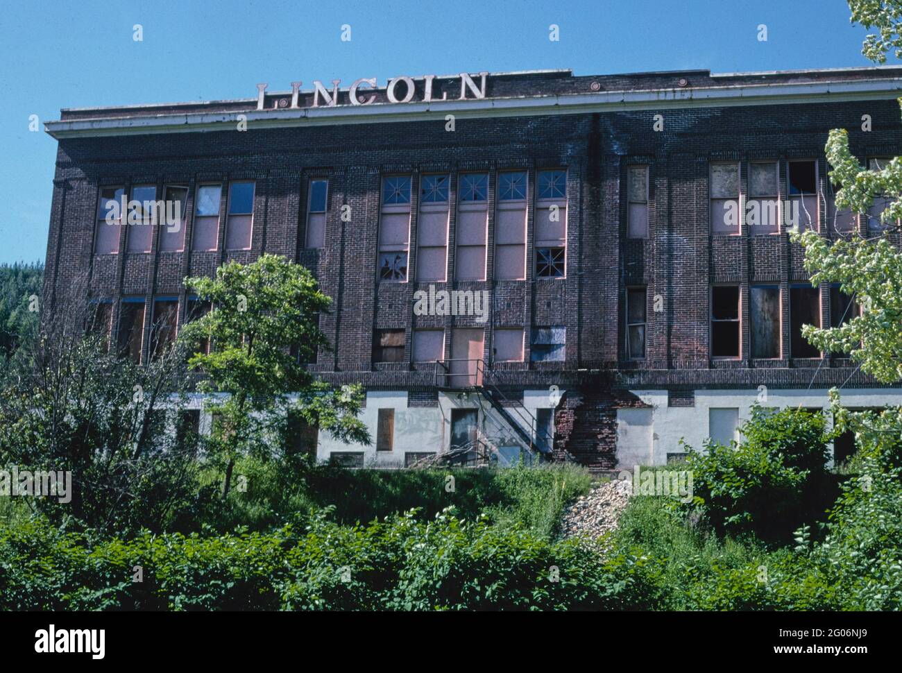 2000 Stati Uniti - Lincoln School, Cameron Avenue, Kellogg, Idaho 2004 Foto Stock