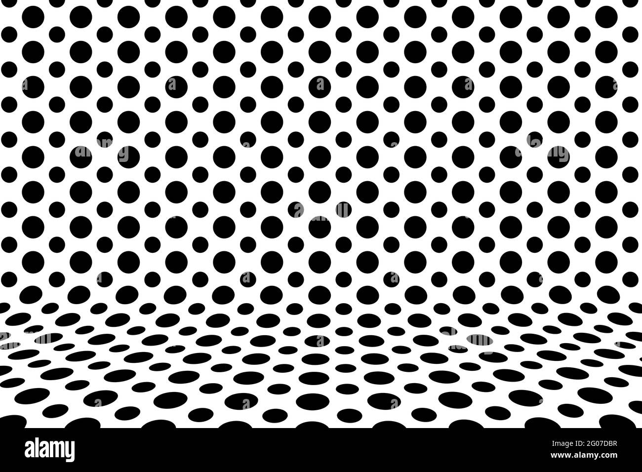 Immagine di puntini di colore su sfondo bianco Foto Stock