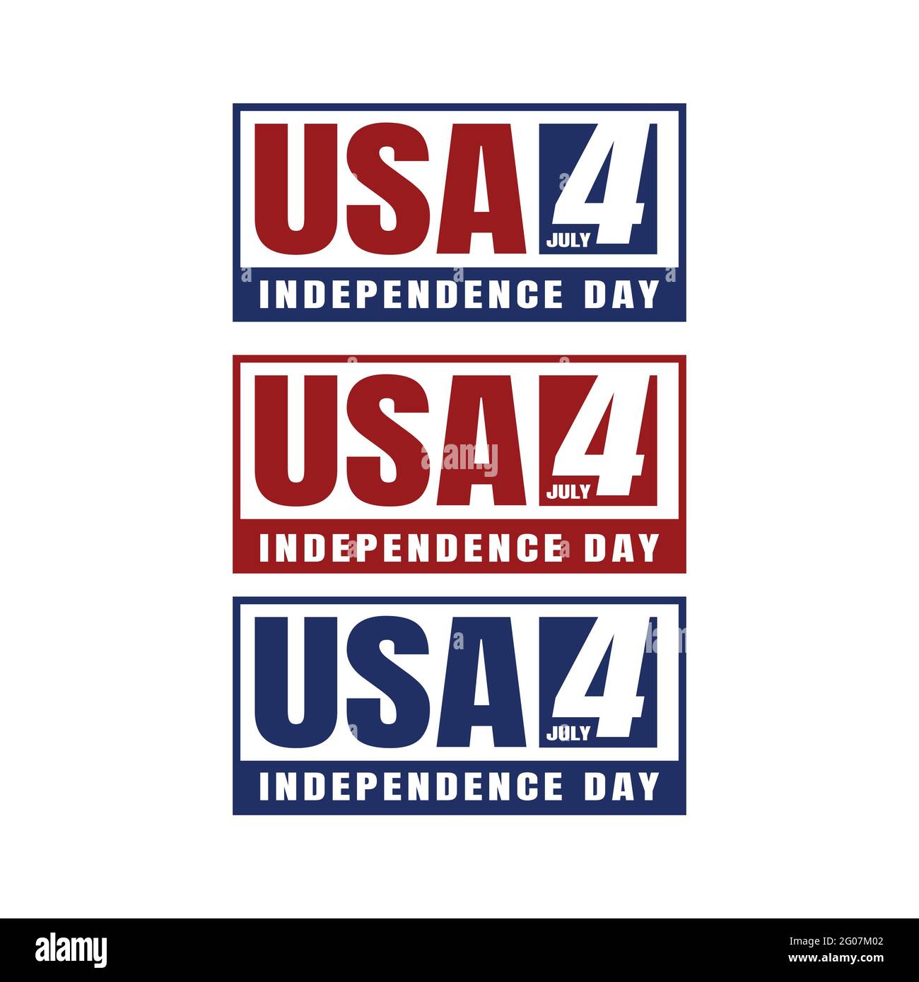 4 luglio giorno di indipendenza dell'immagine vettoriale degli Stati Uniti Illustrazione Vettoriale