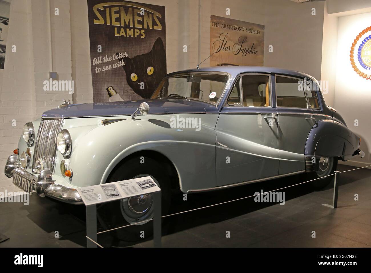 Armstrong Siddeley Star Sapphire (1960), Coventry Transport Museum, Millennium Place, Coventry, West Midlands, Inghilterra, Gran Bretagna, Regno Unito, Europa Foto Stock