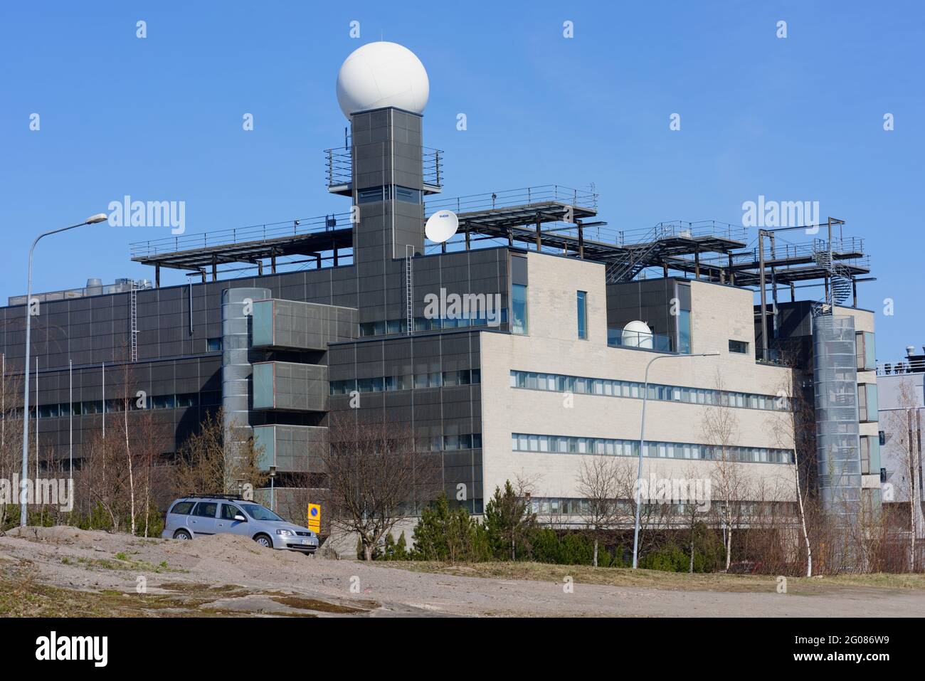 Costruzione di laboratori di ricerca di ASM Microchemistry Oy nel campus dell'Università di Helsinki, Helsinki, Finlandia Foto Stock