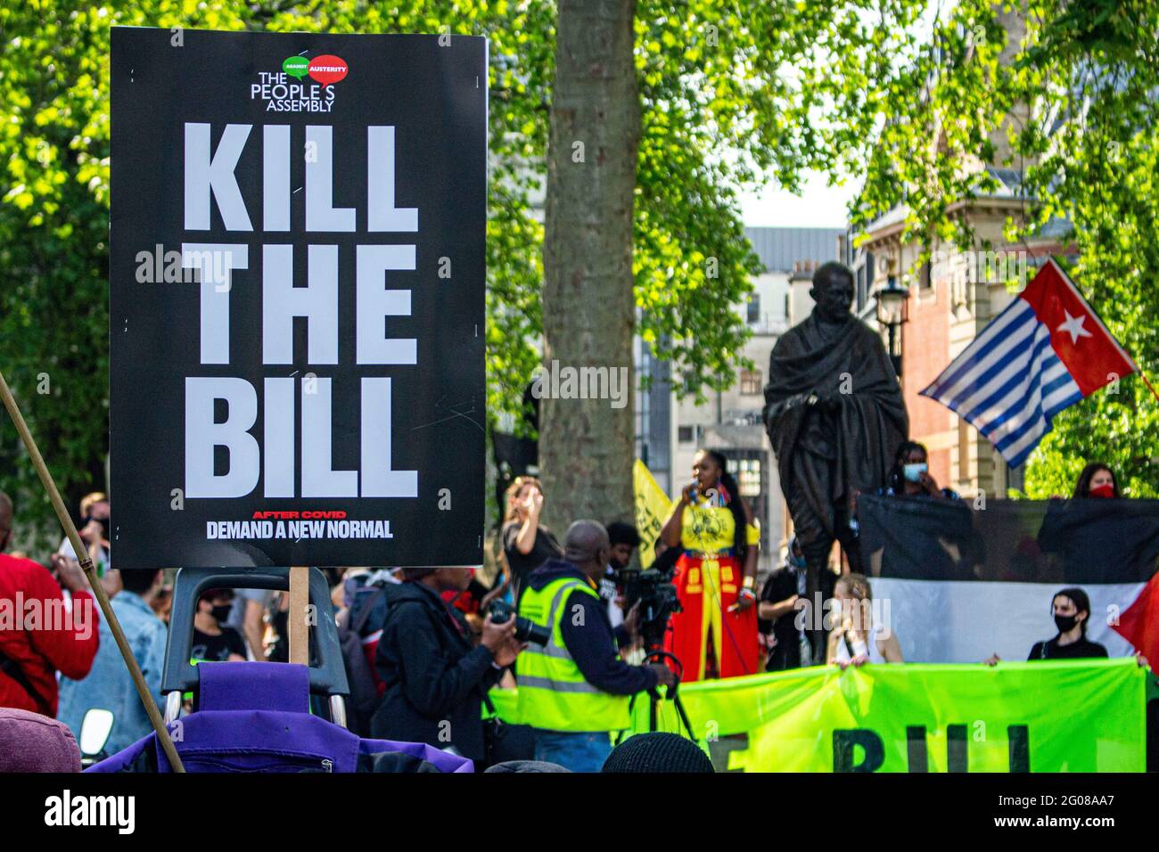 Londra, Regno Unito - 30th 2021 maggio: Uccidi la protesta di Bill. Foto Stock