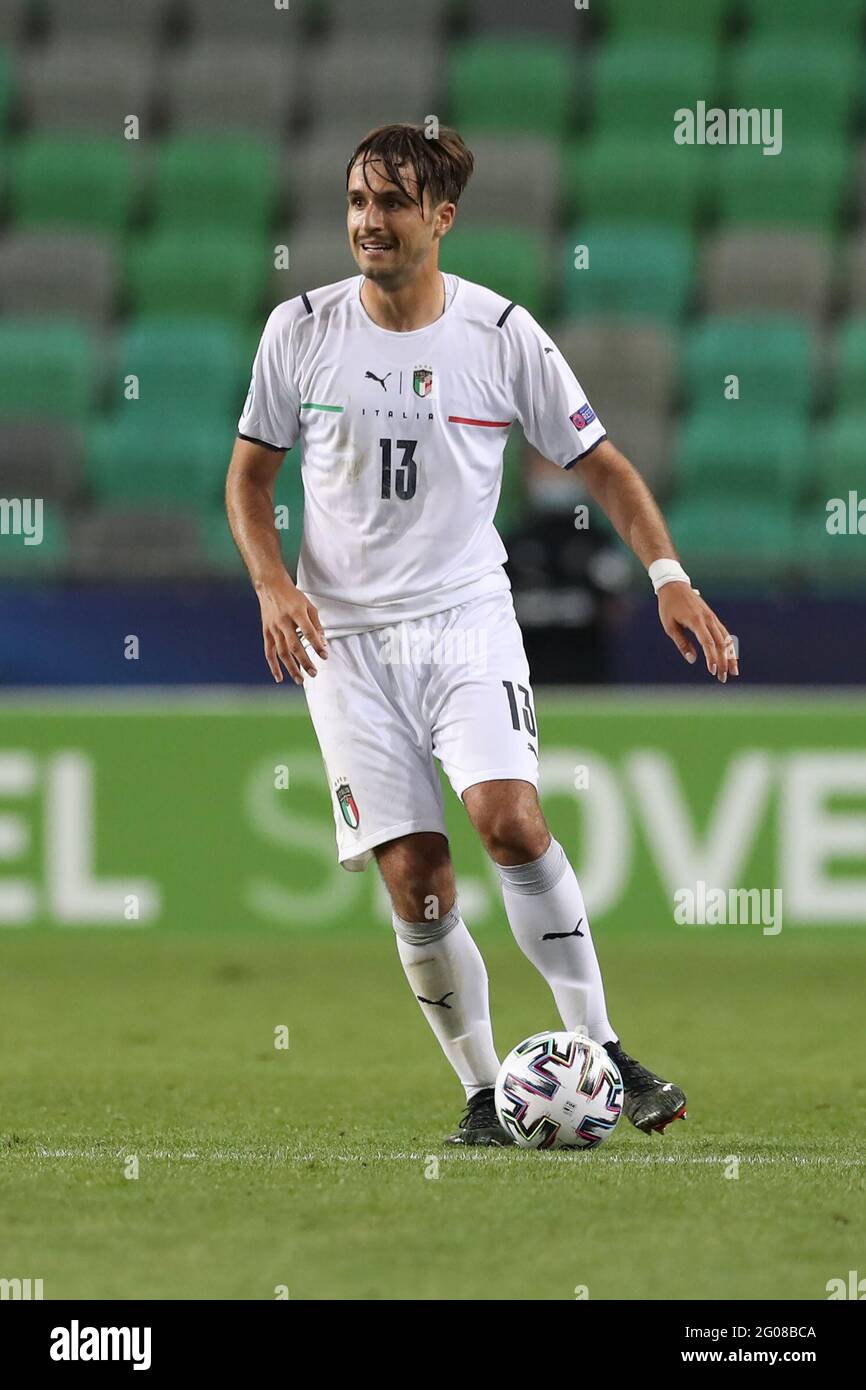 Lubiana, Slovenia, 31 maggio 2021. Luca Ranieri in Italia durante la partita UEFA U21 Championships 2021 allo Stadion Stoczicw di Lubiana. L'immagine di credito dovrebbe essere: Jonathan Moscop / Sportimage Foto Stock