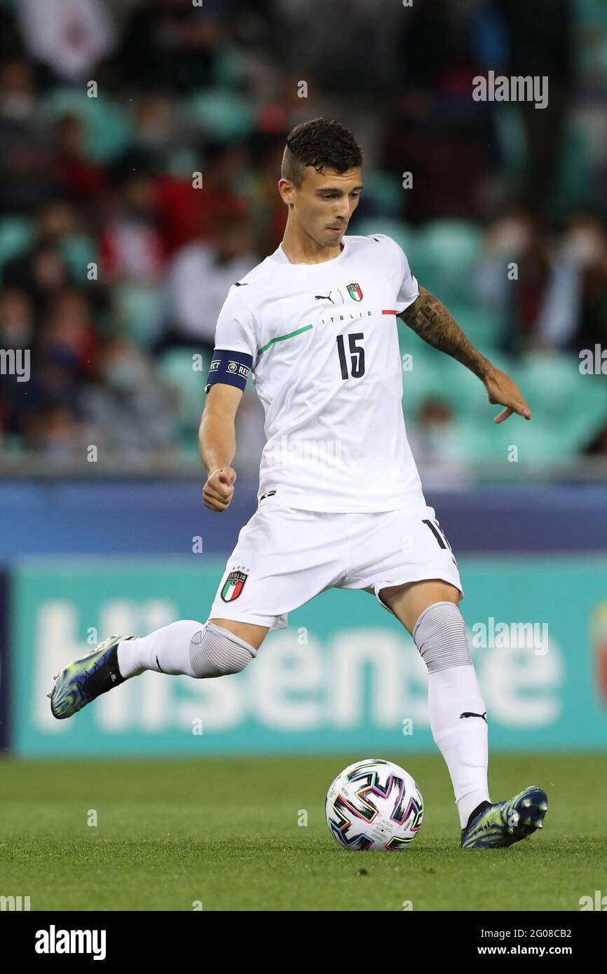 Lubiana, Slovenia, 31 maggio 2021. Enrico del Prato Italia durante la partita UEFA U21 Championships 2021 allo Stadion Stoczicw di Lubiana. L'immagine di credito dovrebbe essere: Jonathan Moscop / Sportimage Foto Stock