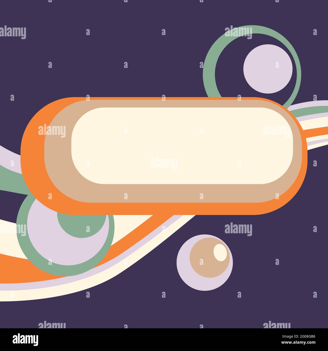 Sfondo astratto in stile discoteca funky. Illustrazione Vettoriale