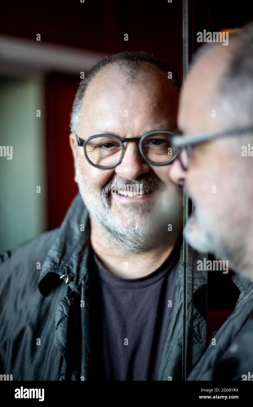 Il fotografo Frank Ockenfels a Stoccolma, Svezia, il 01 giugno 2021, si prepara per la sua mostra estiva al Fotografiska, il Museo della Fotografia. Foto: Christine Olsson / TT / code 10430 Foto Stock