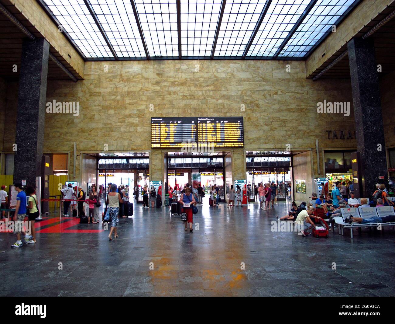 La stazione ferroviaria, Firenze, Italia Foto Stock