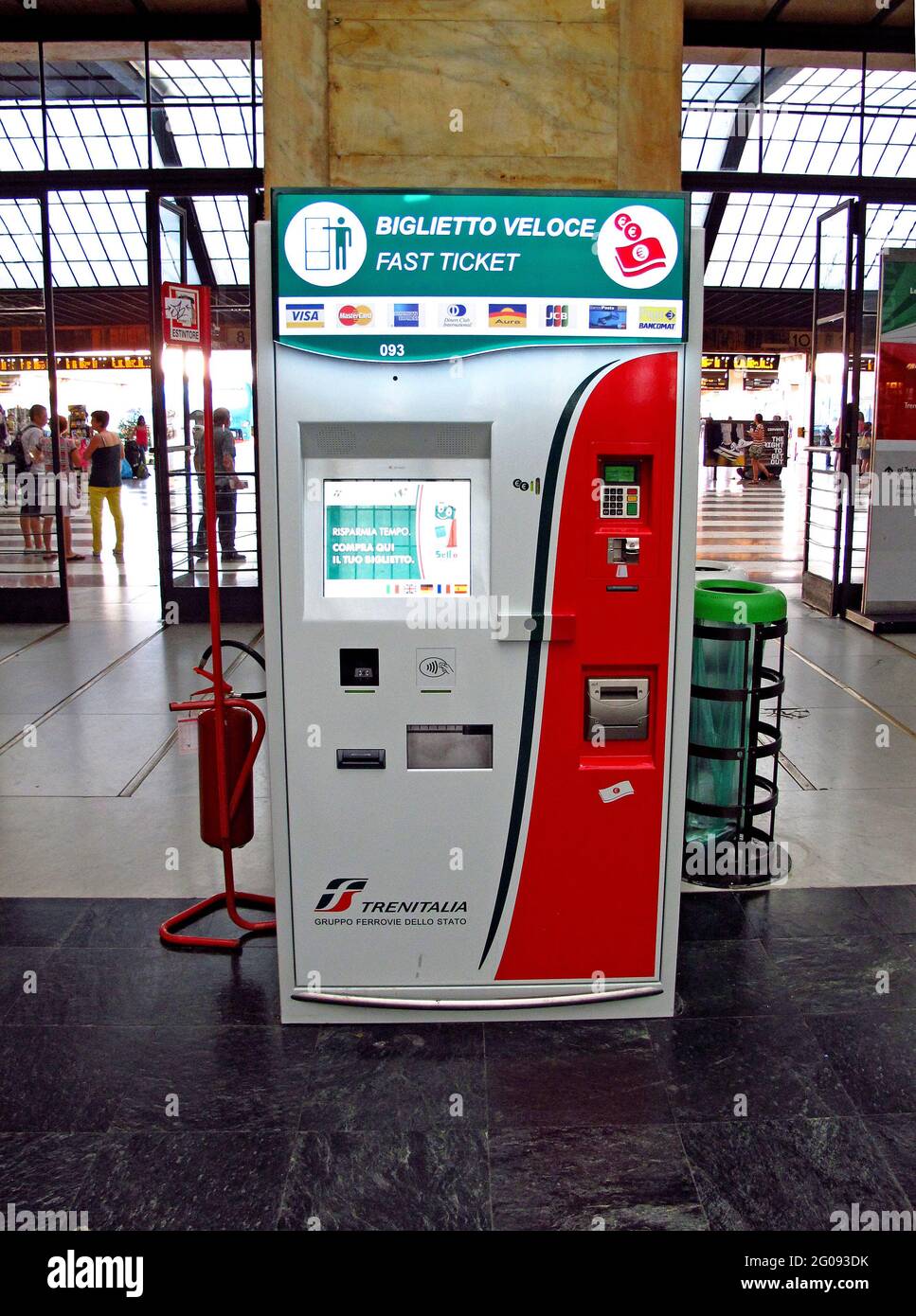 La stazione ferroviaria, Firenze, Italia Foto Stock