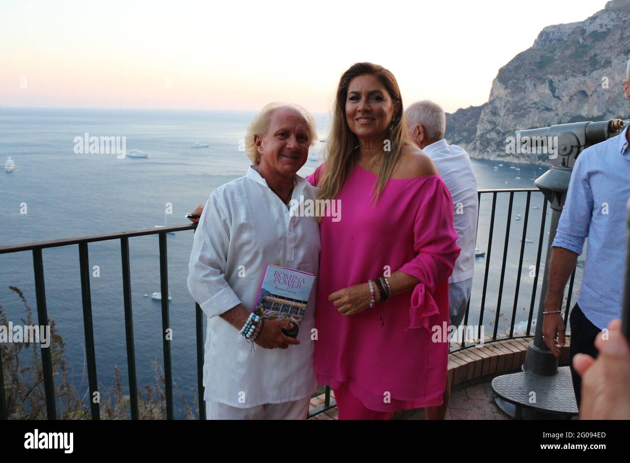 Romina Power a Capri (Italia) Foto Stock