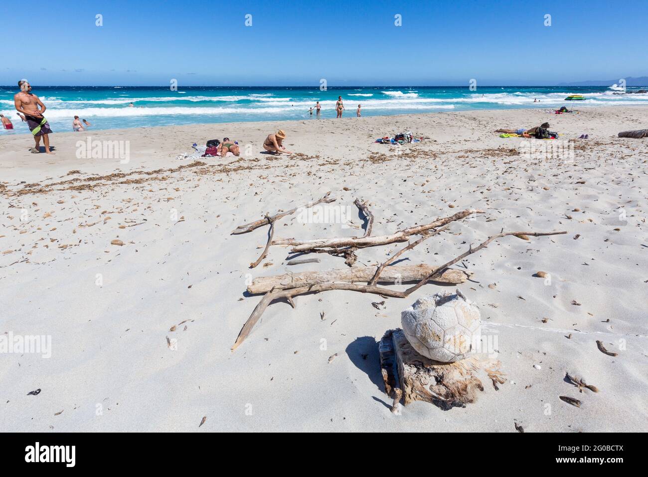 Spiaggia di Saleccia, Corsica, Francia Foto Stock