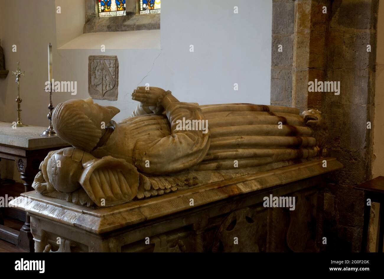 Sir Thomas Tresham Monument, All Saints Church, Rushton, Northamptonshire, Inghilterra, REGNO UNITO Foto Stock